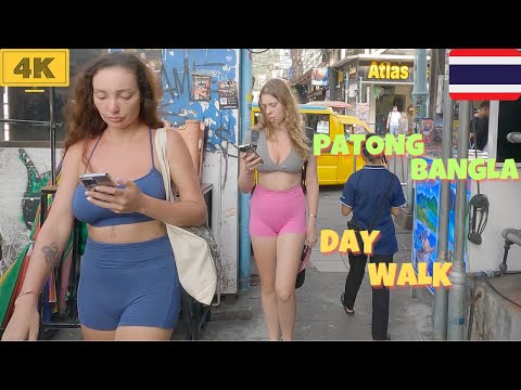 [4K] Phuket Patong Beach Bangla Road (Walking Street) Day Walk 🇹🇭 #13