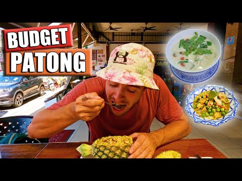CHEAP day in PHUKET | Patong beach budget Thai food day