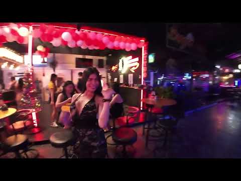 Crazy Night Life in Phuket Bars and clubs 4K HDR DJI Video