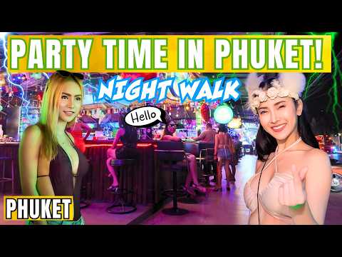 Crazy Phuket Nightlife Walk in Patong Thailand in 2024