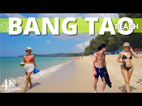 【4K 】Phuket 2023 Tropical Bliss: Exploring Bang Tao Beach, Thailand