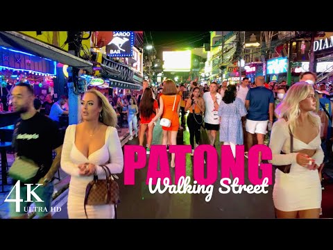 【4K】Phuket 2023 Patong Beach Bangla Road Cheerful Street [Walking Tour]