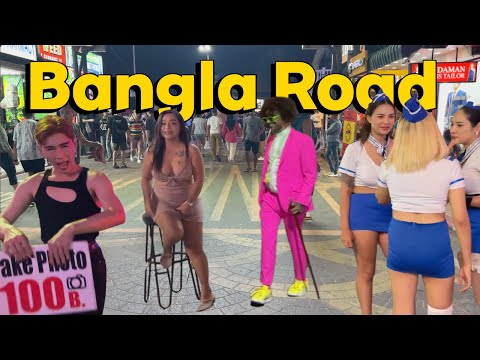 【🇹🇭 4K】Bangla Road Night Walking Tout Patong Phuket 2023