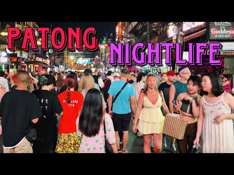 【🇹🇭 4K】Patong Nightlife: Bangla and Coastal Road in Phuket 2023