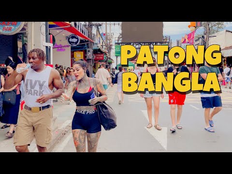 【🇹🇭 4K】Phuket 2022  Patong Beach and Bangla Walking Street