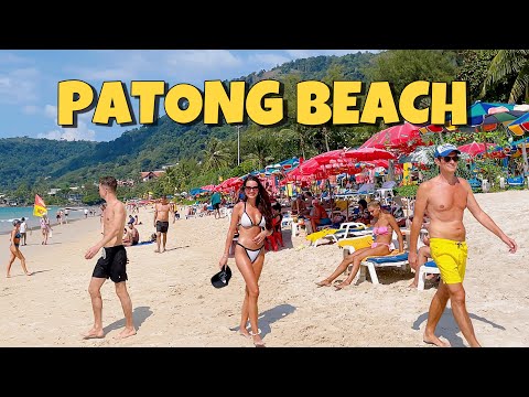【🇹🇭 4K】Phuket 2022 Patong beach walk – Thailand