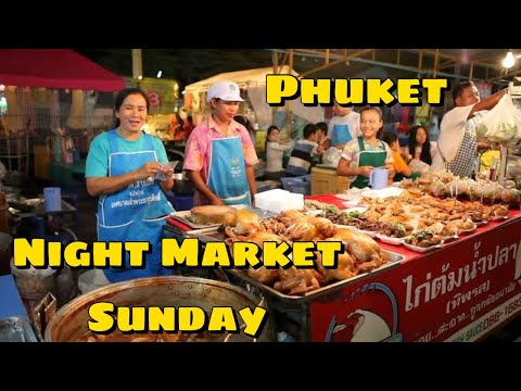 【🇹🇭 4K】Walking Sunday Night Market in Phuket Old Town April 2023