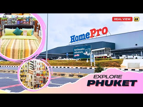 [🇹🇭 4K HDR] Walking HomePro Shopping Mall Phuket | Phuket Latest Vlog | Phuket Walking Tour