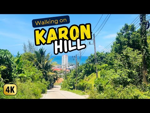 [🇹🇭 4K HDR] Walking Karon Hill | Thailand Walking Tour | Phuket Walking Tour | Beautiful Places