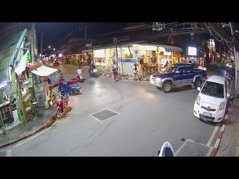 🔴 Piri Piri Mediterranean Bar & Grill | Lamai | Koh Samui | Thailand | Live Street Webcam | 1440p