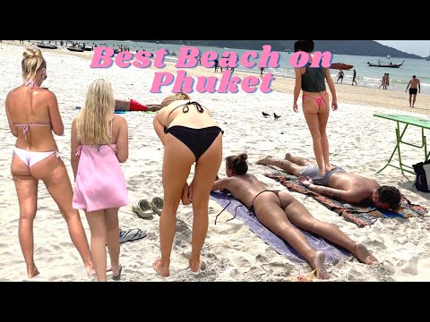 🔺4K Phuket 2023: Patong Beach – the Best Beach on Phuket! Beauty of Patong Beach Walking Tour