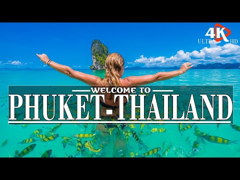 FLY OVER PHUKET(4K UHD)✈ Relax Music W/ Beautiful Drone Footage Of Thai Lan| 4K Video Ultra HD🏝🏝