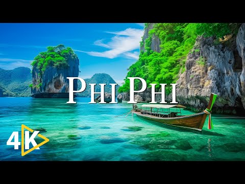 FLYING OVER PHI PHI (4K UHD) – Soothing Music Along With Beautiful Nature Videos – 4K Video Ultra HD