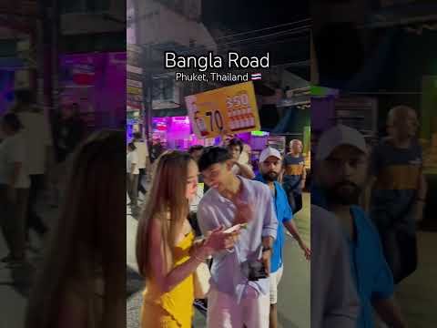 Night LIFE in THAILAND 🇹🇭  on 1 of the most famous streets. #patong