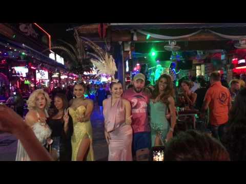 Patong Beach Bangla Road Walking Street, Phuket Thailand, 4K RAW Footage