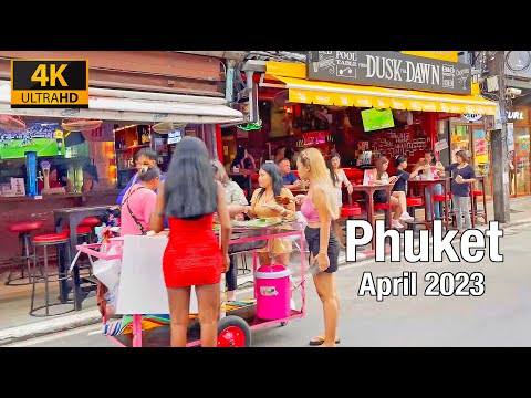 PATONG BEACH Phuket April 2023 – Bangla Road – Phuket Thailand 2023 – 4K Walking Tour