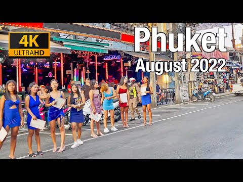 PATONG BEACH Phuket August 2022 – Bangla Road – Phuket Thailand 2022 – 4K Walking Tour