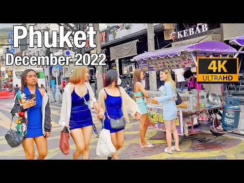 PATONG BEACH Phuket December 2022 – Bangla Road – Phuket Thailand 2022 – 4K Walking Tour