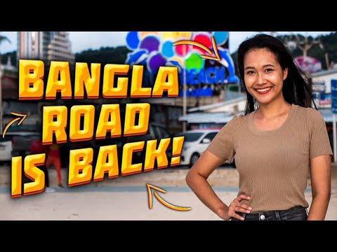 Phuket Sandbox Update. Patong Beach. Bangla Road is opened. Thailand 2021.