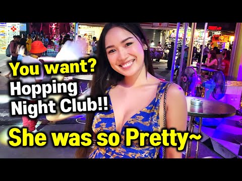 Phuket Thailand Night club Hopping with beautiful Thai girl, Patong beach Bangla walking street~
