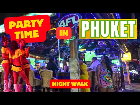 (RE UP) Crazy Phuket Nightlife Walk Through Beach rd Patong 2024