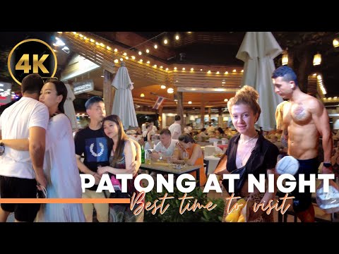 Thailand  [4K] Walking on Thawewong Road to  Patong, Phuket,| Malin Plaza Travel