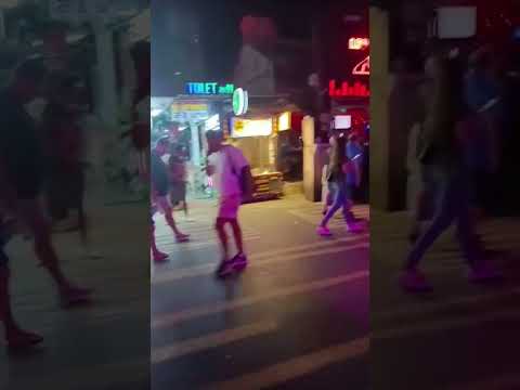 Thailand, Bangla Road bars night floor