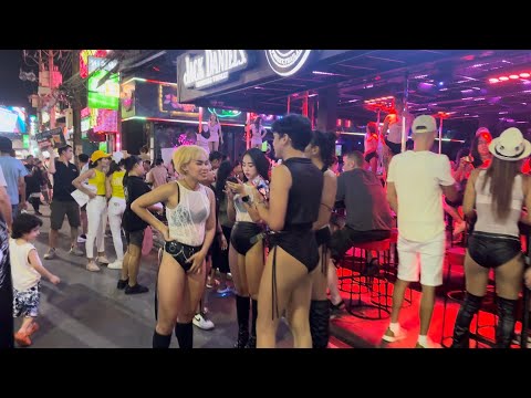 [4K]🇹🇭👙Bangla road Walking Street | Phuket Nightlife | Walking Street Thai girls | Nightlife