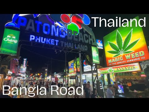 Bangla Road Phuket Night Walk in 4K: Vibrant Nightlife Experience