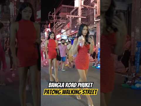 Beautiful ladyboys at Bangla Road Phuket Thailand #vlog #thailand #phuket
