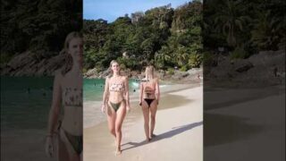 Hot girl beach walk in Phuket Patong Beach |Thailand ā±ļø #beach #beachwalk #viralshorts #shorts
